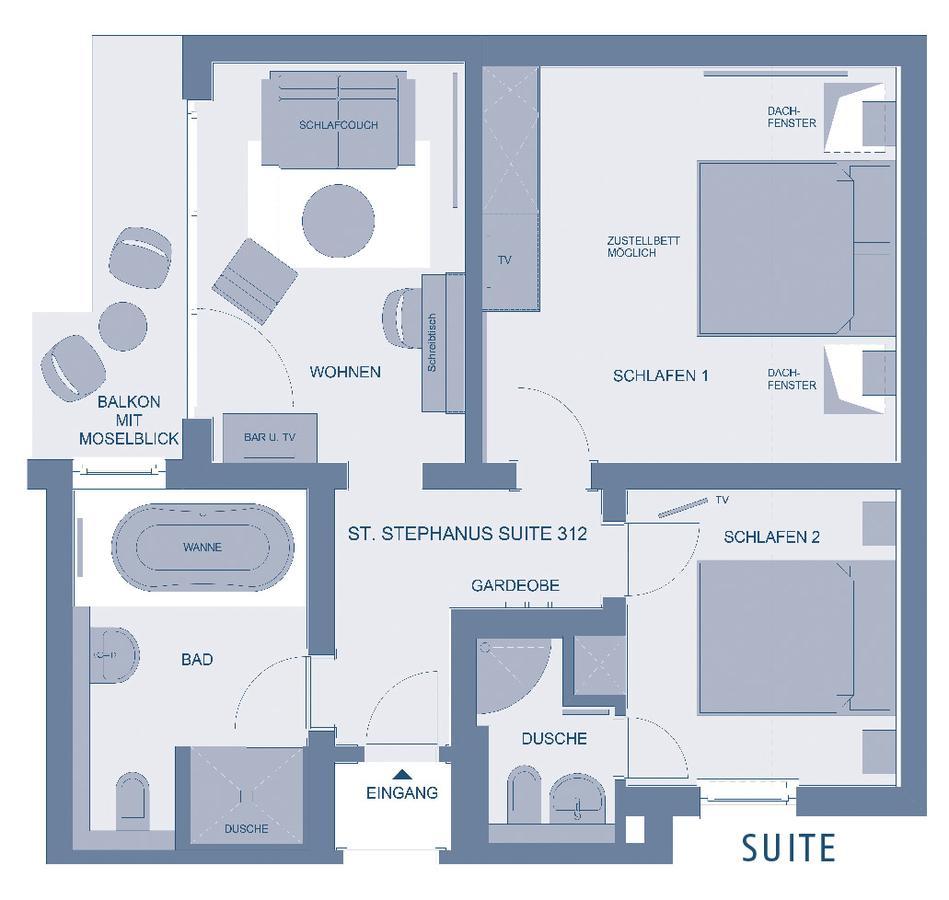 Weinhotel St. Stephanus Zeltingen-Rachtig Eksteriør bilde